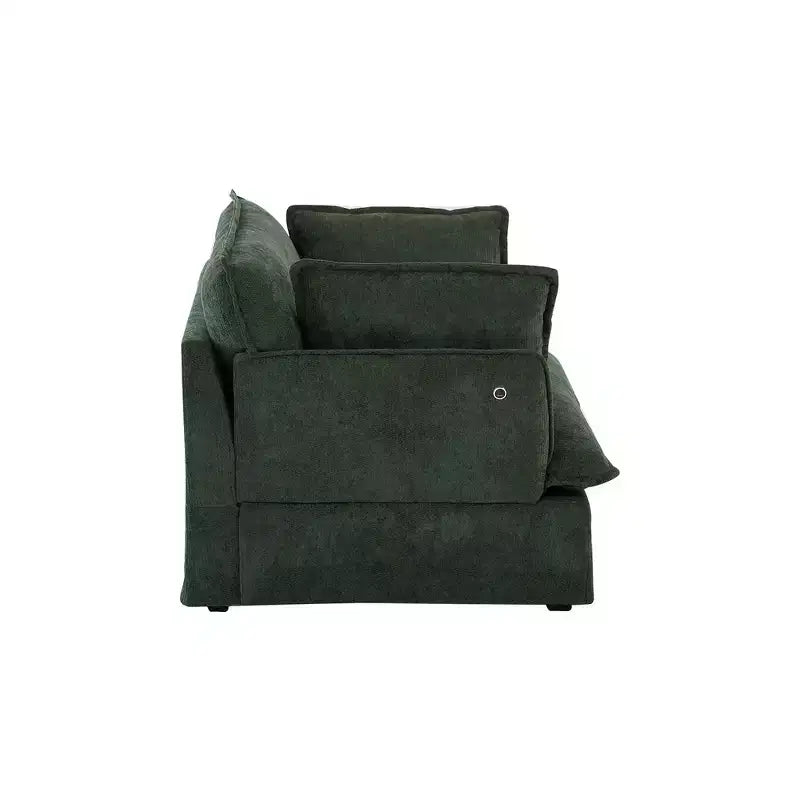 Poltrona d'accento in ciniglia, monoposto, oversize, verde / rosa / bianca
