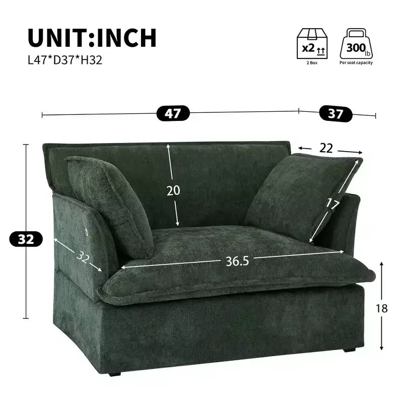 Poltrona d'accento in ciniglia, monoposto, oversize, verde / rosa / bianca