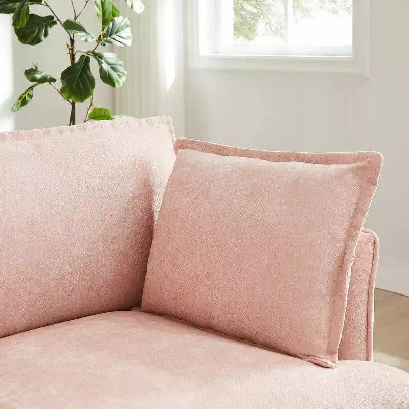 Poltrona d'accento in ciniglia, monoposto, oversize, verde / rosa / bianca