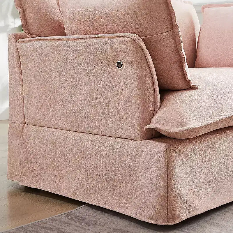 Poltrona d'accento in ciniglia, monoposto, oversize, verde / rosa / bianca