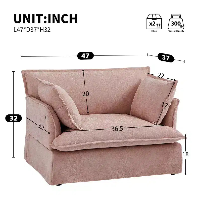 Poltrona d'accento in ciniglia, monoposto, oversize, verde / rosa / bianca