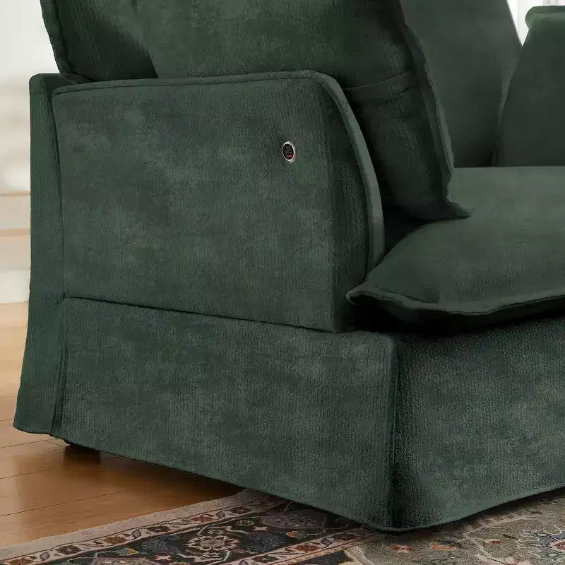Poltrona d'accento in ciniglia, monoposto, oversize, verde / rosa / bianca