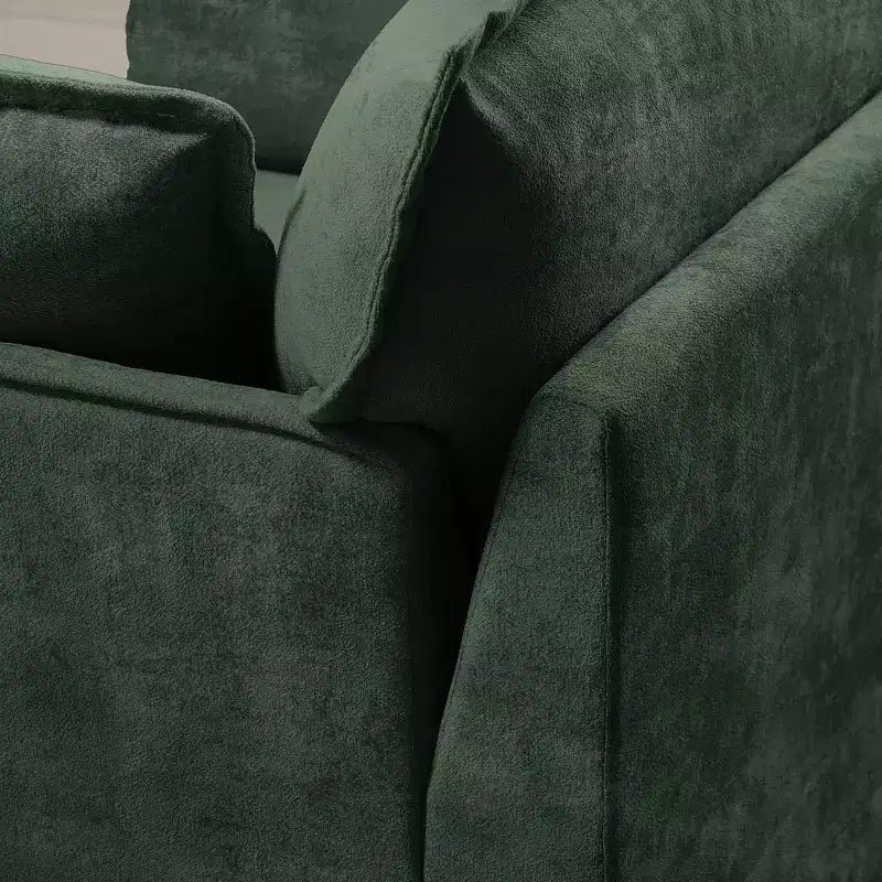 Poltrona d'accento in ciniglia, monoposto, oversize, verde / rosa / bianca