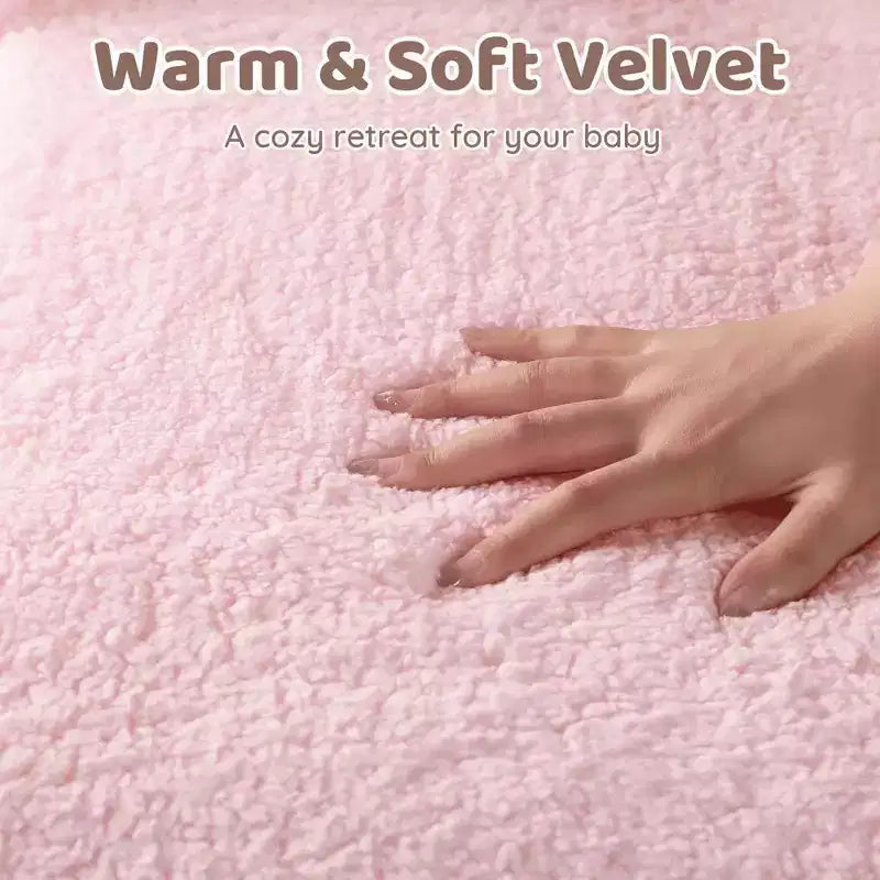 Grigio / Rosa, Poltrona per bambini 2 in 1 pieghevole, 1 posto