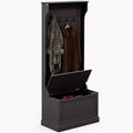 Entryway Hall Tree with Coat Rack and Sitting Bench, Mudroom Bench with Storage, and Hooks