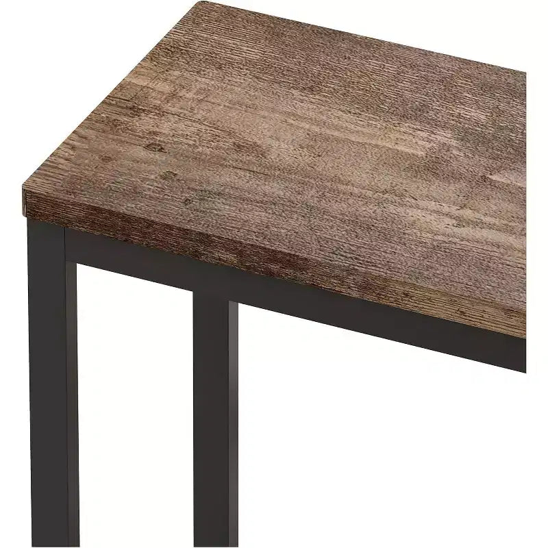 Set tavolo da pranzo in MDF grigio/naturale per 3 persone, 4 pezzi