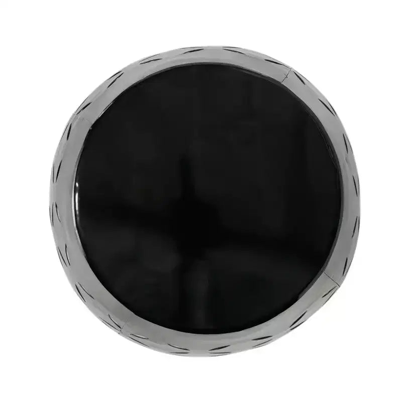 Tavolino d'appoggio cilindrico in ferro tagliato al laser, per interni ed esterni, nero/blu/verde acqua/bianco