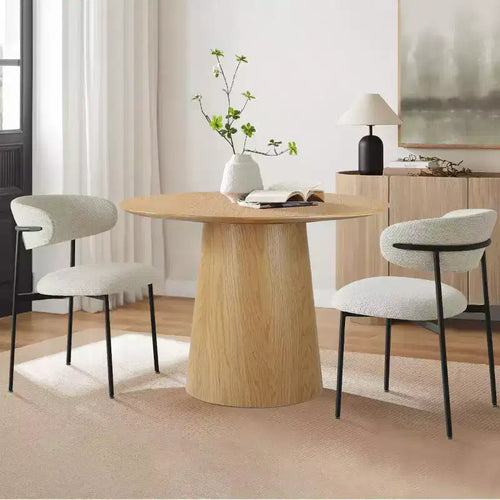 Sedia da pranzo imbottita beige/blu/verde, senza braccioli, schienale aperto, set da 2