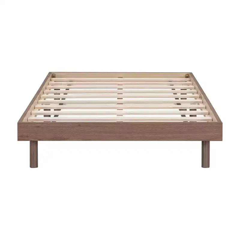 Giappone / Noce / Bianco lavato, Base letto piattaforma galleggiante, Senza testiera, Singolo / Matrimoniale / Queen, per 1