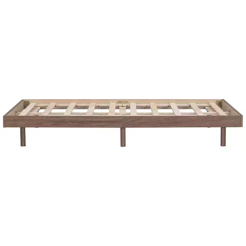 Giappone / Noce / Bianco lavato, Base letto piattaforma galleggiante, Senza testiera, Singolo / Matrimoniale / Queen, per 1