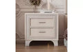 Comodino con 2 cassetti in velluto beige/grigio/rosa con gambe in metallo, singolo