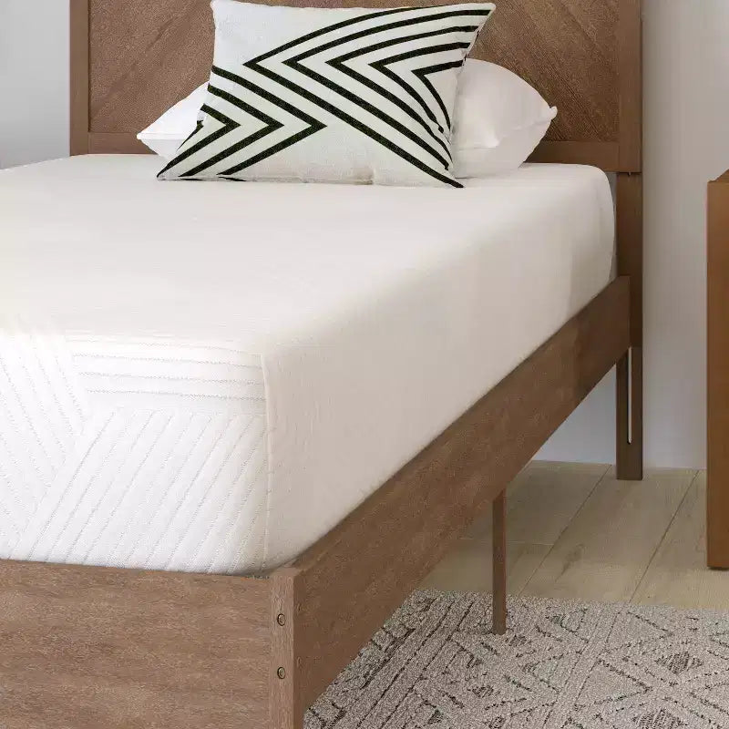Materasso in memory foam bianco a media rigidità, Singolo/Piazza e mezza/Matrimoniale/King, 1-2 persone